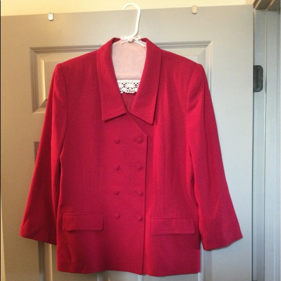NEW Double Breasted lined Vibrant size 16 Rose Blazer. Lightweight, easy care. - Picture 1 of 8